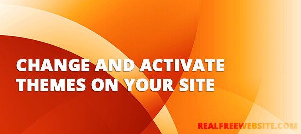 How to Change and Activate a Theme for your Free Website